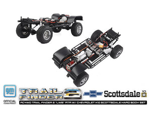 RC4WD TRAIL FINDER 2 LWB RTR W/CHEVROLET K10 HARDBODY BLACK