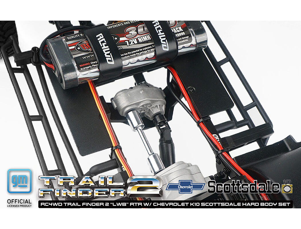 RC4WD TRAIL FINDER 2 LWB RTR W/CHEVROLET K10 HARDBODY BLACK