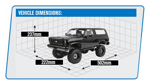 RC4WD TRAILFINDER 2 RTR WITH CHEVROLET BLAZER BODY SET MIDNIGHT EDITION