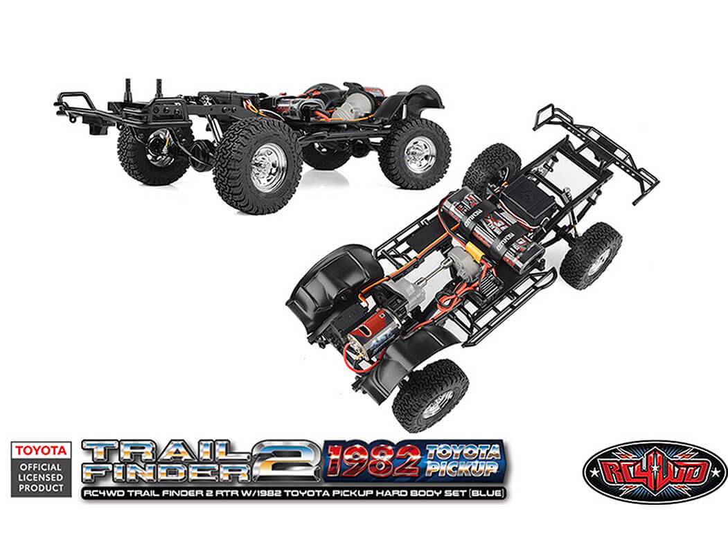 RC4WD TRAIL FINDER2 RTR WITH 1982 TOYOTA PICKUP HARD BODY BLUE