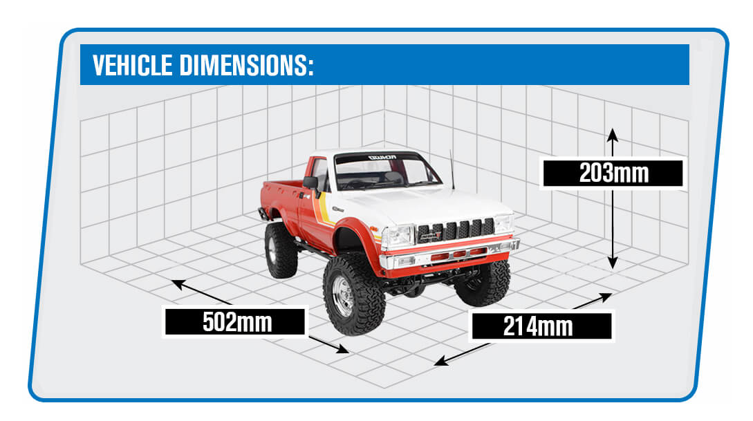 RC4WD TRAIL FINDER2 RTR WITH 1982 TOYOTA PICKUP HARD BODY RED