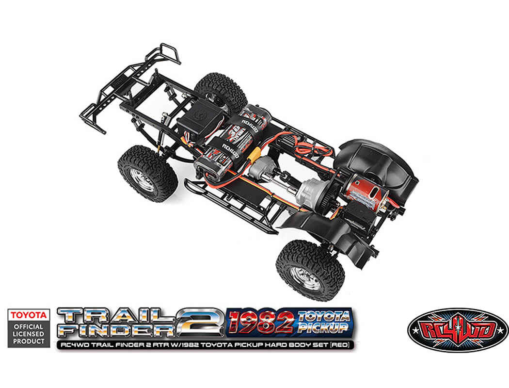 RC4WD TRAIL FINDER2 RTR WITH 1982 TOYOTA PICKUP HARD BODY RED