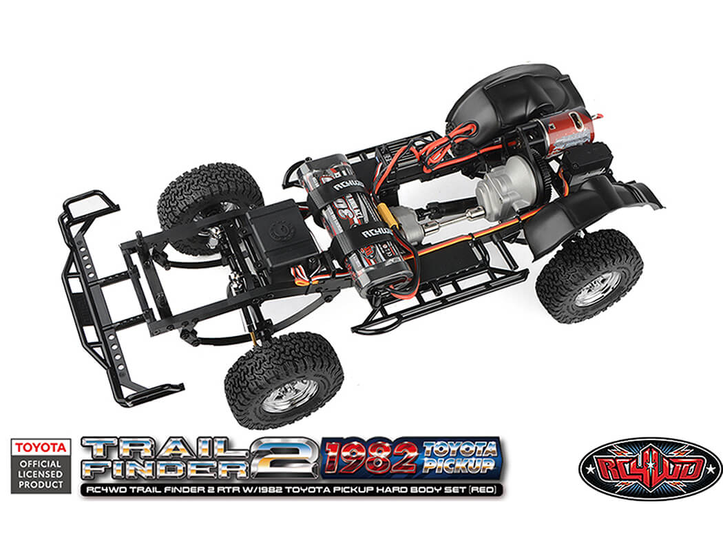 RC4WD TRAIL FINDER2 RTR WITH 1982 TOYOTA PICKUP HARD BODY RED