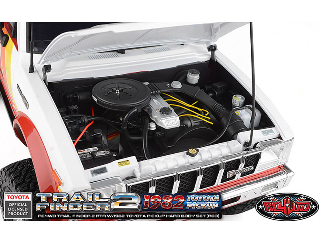 RC4WD TRAIL FINDER2 RTR WITH 1982 TOYOTA PICKUP HARD BODY RED