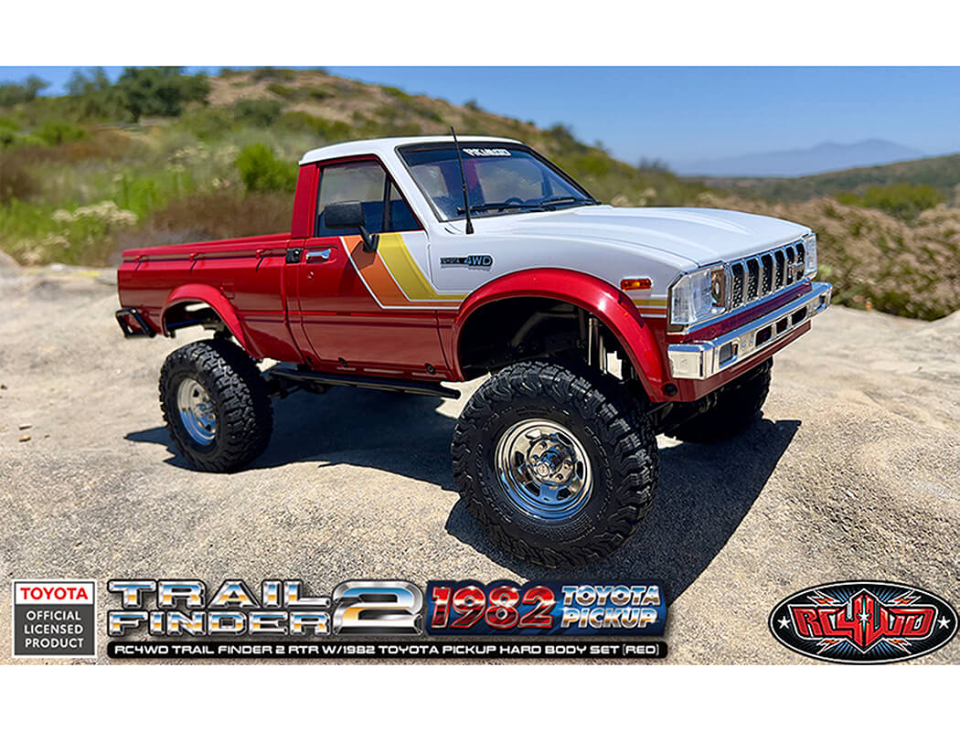 RC4WD TRAIL FINDER2 RTR WITH 1982 TOYOTA PICKUP HARD BODY RED