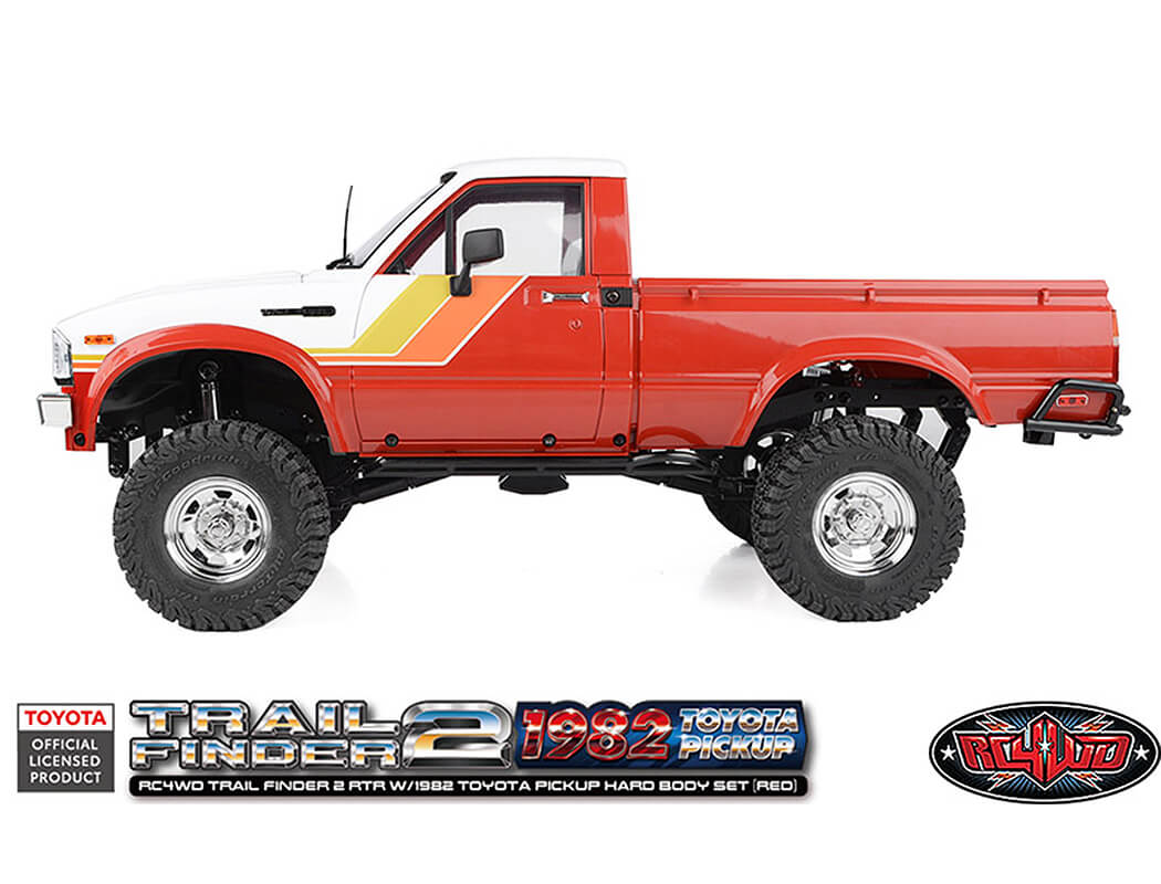 RC4WD TRAIL FINDER2 RTR WITH 1982 TOYOTA PICKUP HARD BODY RED