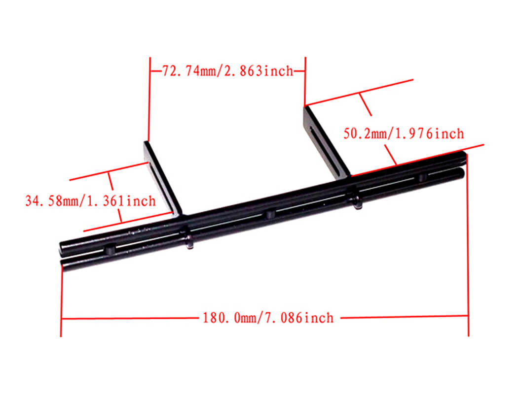 RC4WD ALUMINIUM REAR BUMPER FOR CHEVROLET BLAZER AND K10