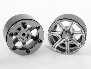 RC4WD DICK CEPEK GUN METAL 7 1.9" INTERNAL BEADLOCK WHEELS