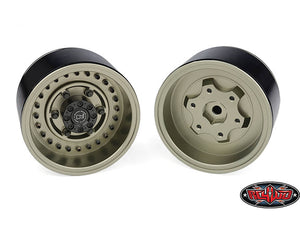 RC4WD BLACK RHINO ARMORY INTER NAL B/L DEEP DISH 2.2" WHEELS