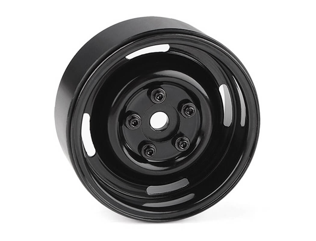 RC4WD 1.9" LANDIES VINTAGE STAMPED STEEL B/LOCK WHEELS BLACK