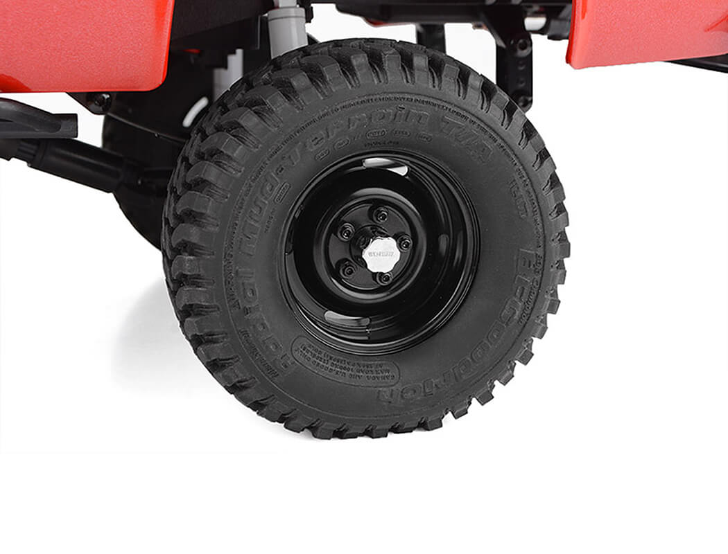 RC4WD 1.9" LANDIES VINTAGE STAMPED STEEL B/LOCK WHEELS BLACK