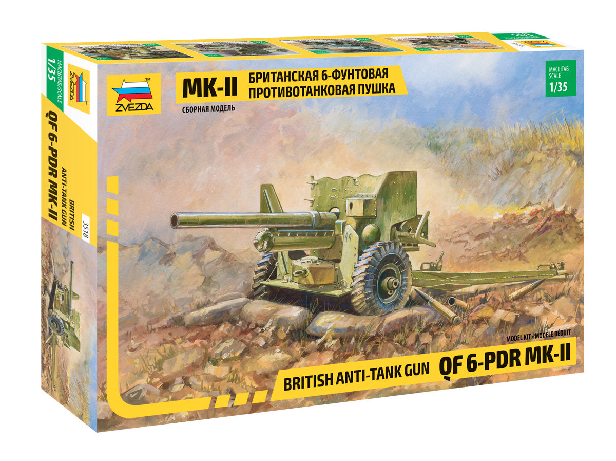 British 57mm Anti-Tank Gun QF 6-Pdr Mk.II