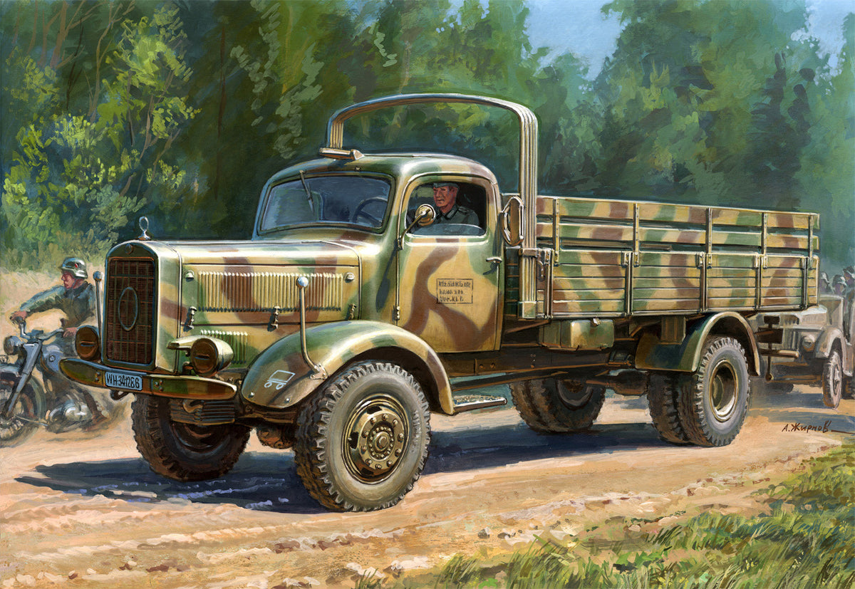 German Heavy 4WD Cargo Truck L-4500S WWII