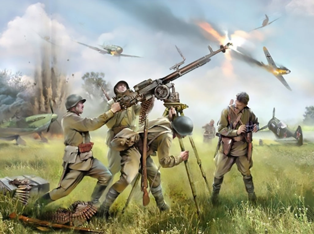 Soviet DShK with Crew WWII