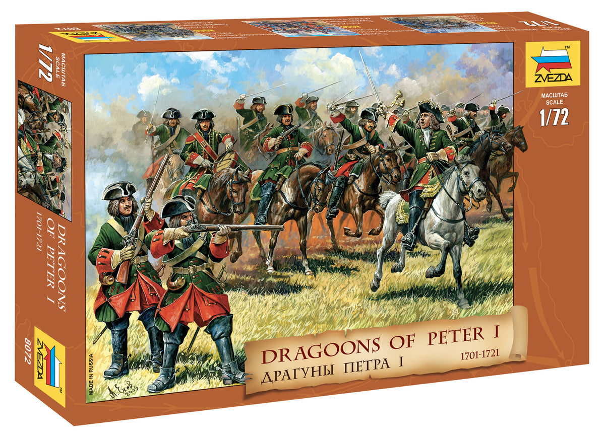Dragoons of Peter the Great (10 Mounted Figures & 9 Foot Soldiers)
