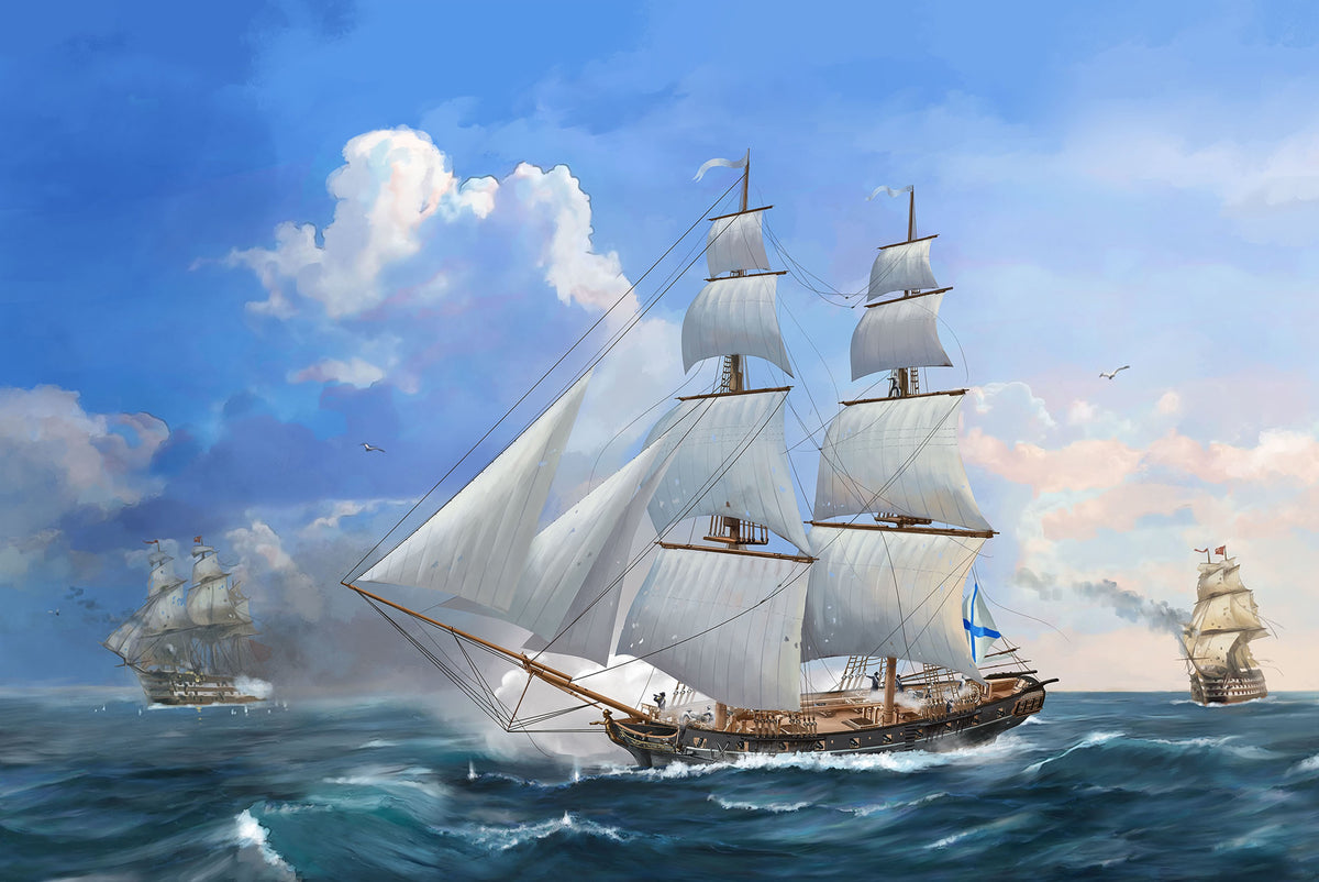 Russian Brig Mercury 19th Century