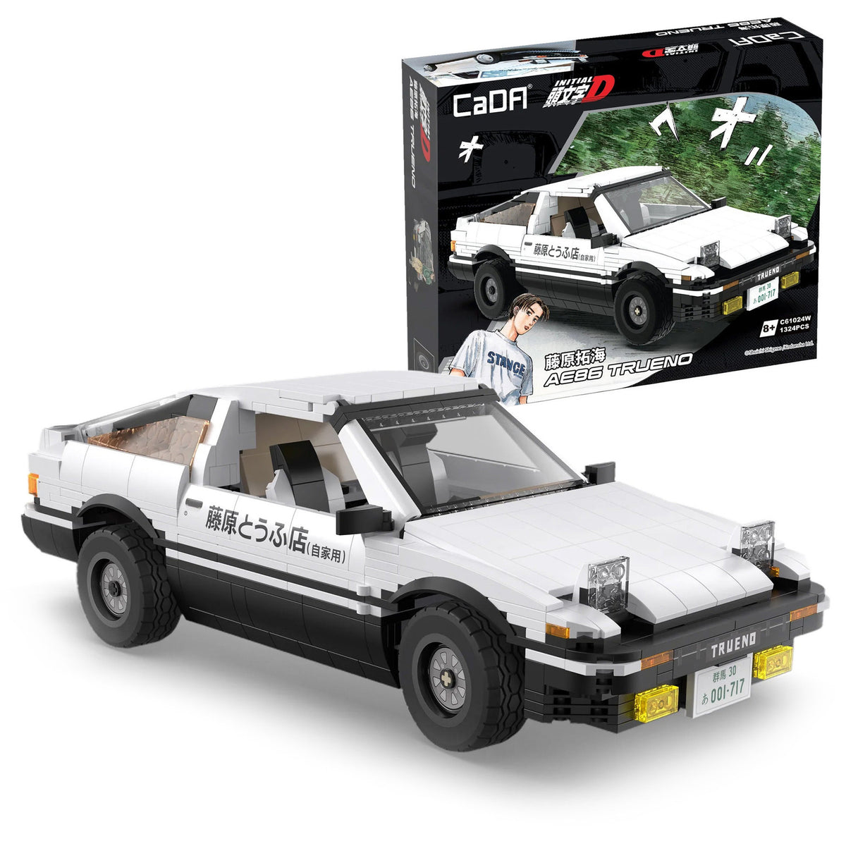 Initial D 1:12 Toyota Trueno AE86 - 1324 pcs