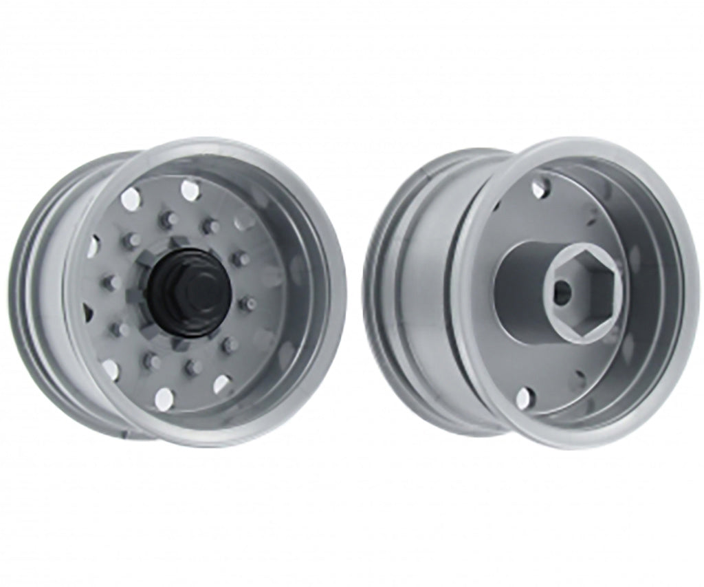 1:14 Trailerwheel f. Tire wide Silver(2)