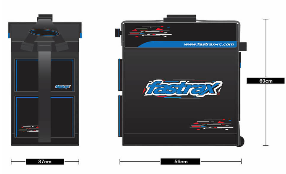 FASTRAX CAR MEGA HAULER TRANSPORTER BAG (1/8TH) (NEW 2025 DESIGN)