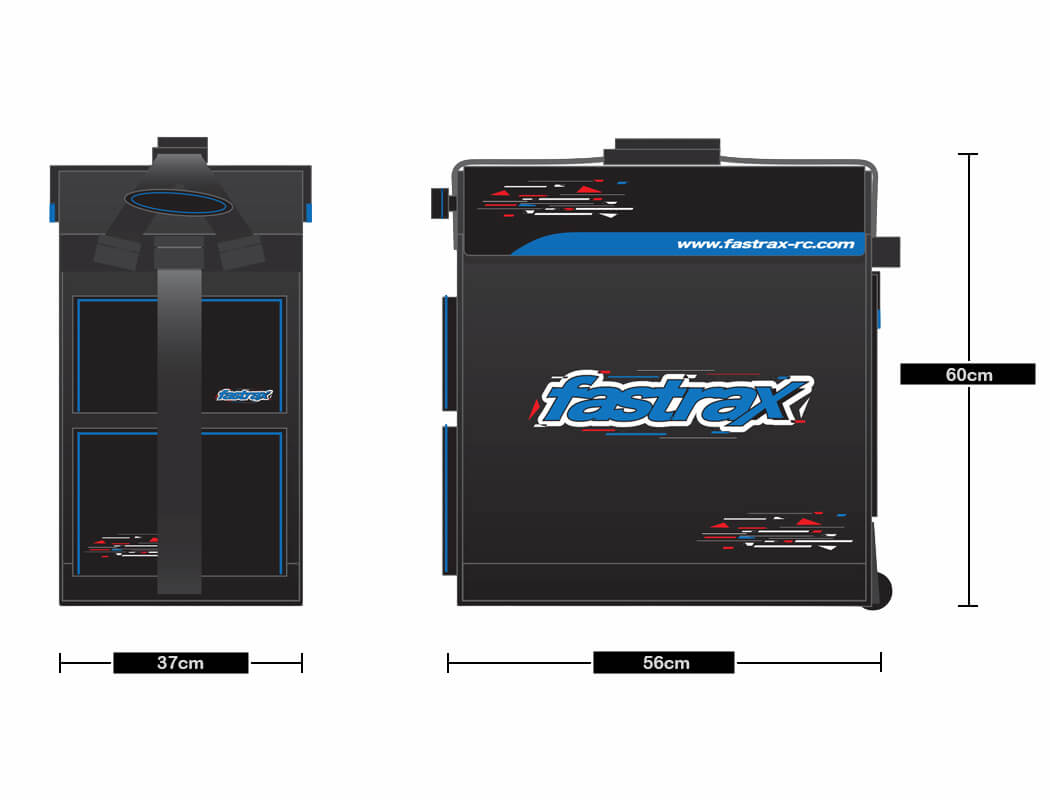 FASTRAX CAR MEGA HAULER TRANSPORTER BAG (1/8TH) (NEW 2025 DESIGN)