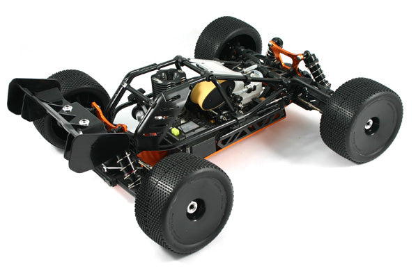 HOBAO HYPER CAGE TRUGGY BLACK NITRO RTR W/MAC28 6P ENGINE