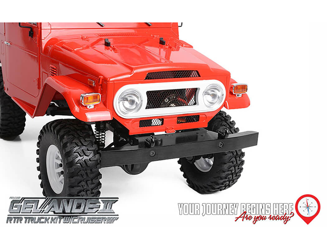 RC4WD GELANDE II RTR TRUCK W/CRUISER BODY SET (RED)