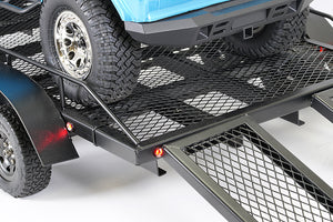 FASTRAX SCALE DUAL AXLE TRUCK CAR TRAILER W/RAMPS & LEDS