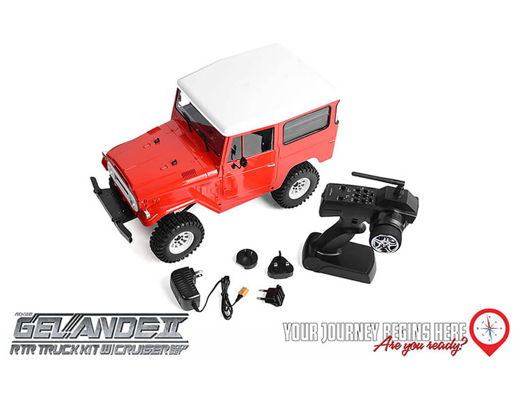 RC4WD GELANDE II RTR TRUCK W/CRUISER BODY SET (RED)