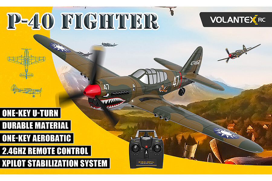 VOLANTEX P40 WARHAWK 4CH 400MM BRUSHED W/GYRO EPP RTF