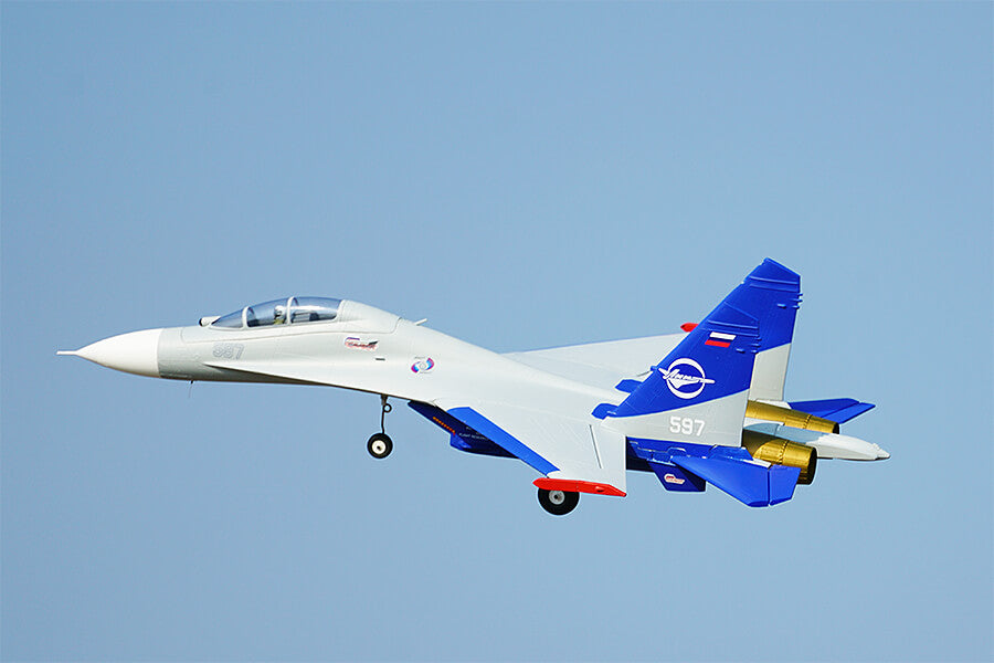 XFLY TWIN 50MM SU-27 EDF 750MM JET W/O TX/RX/BATT - GREY