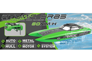 VOLANTEX ATOMIC SR85 BRUSHLESS BOAT (NO BATT)- GREEN