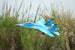 XFLY TWIN 50MM SU-27 EDF 750MM JET WITHOUT TX/RX/BATT - BLUE CAMO