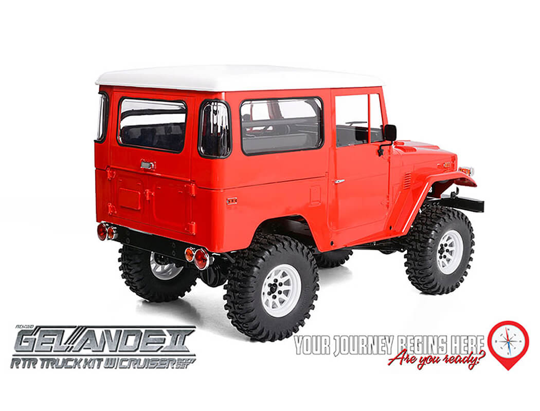 RC4WD GELANDE II RTR TRUCK W/CRUISER BODY SET (RED)