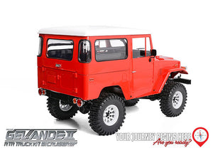 RC4WD GELANDE II RTR TRUCK W/CRUISER BODY SET (RED)