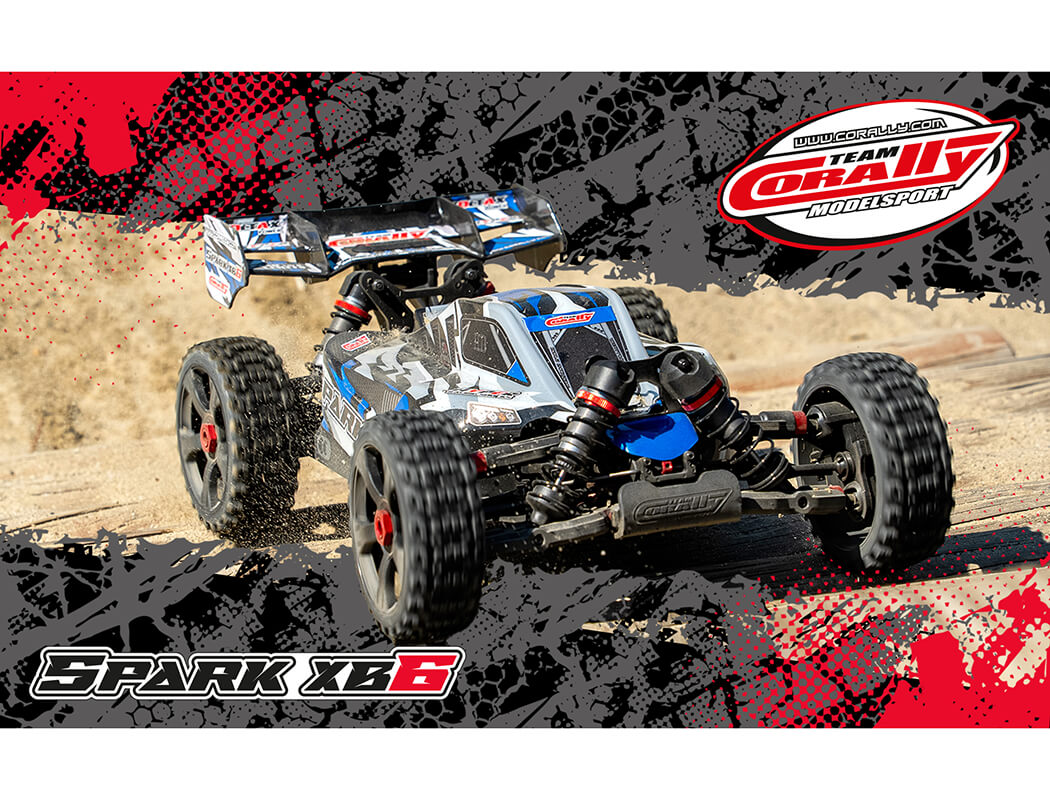CORALLY SPARK XB6 6S BRUSHLESS BASHER BUGGY RTR - BLUE