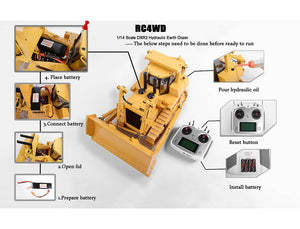 RC4WD 1/14 SCALE DXR2 HYDRAULIC EARTH DOZER