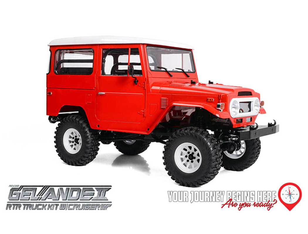 RC4WD GELANDE II RTR TRUCK W/CRUISER BODY SET (RED)