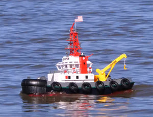 HENG LONG TUG WORK BOAT 5CH 2.4GHZ W/WATER HOSE FUNCTION