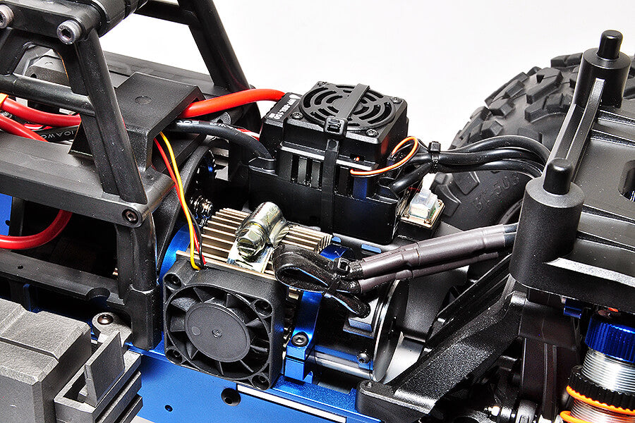 HOBAO HYPER MONSTER TRUCK X ELECTRIC WITH HW150A ESC - BLUE
