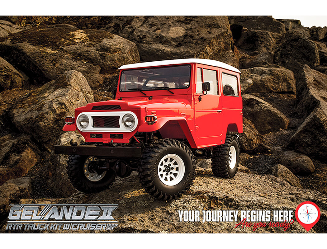 RC4WD GELANDE II RTR TRUCK W/CRUISER BODY SET (RED)