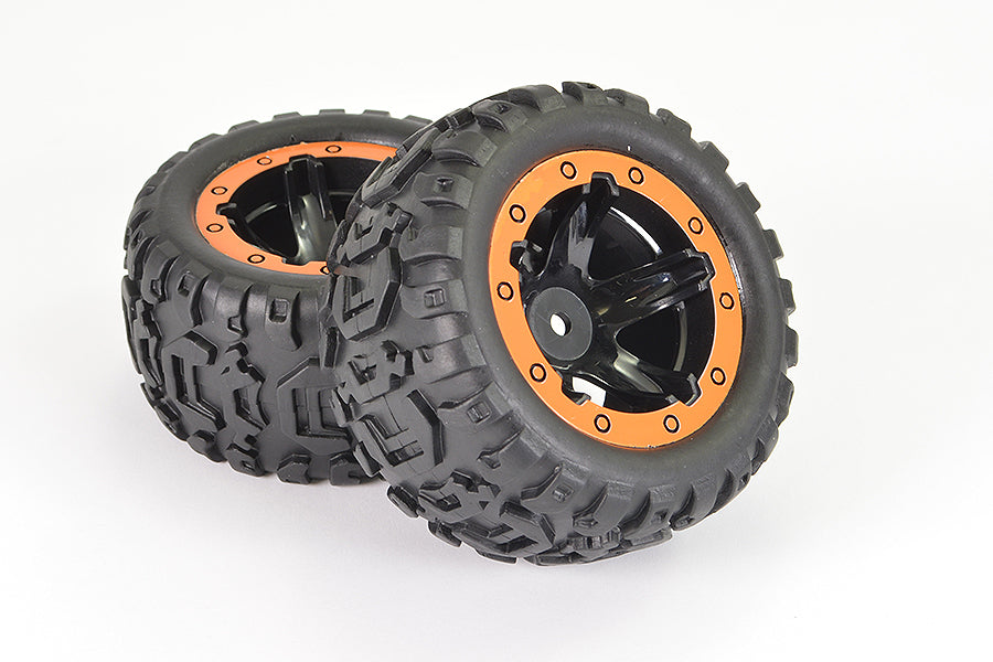 FTX TRACER MONSTER TRUCK ORANGE WHEEL/TYRES COMPLETE (PR)