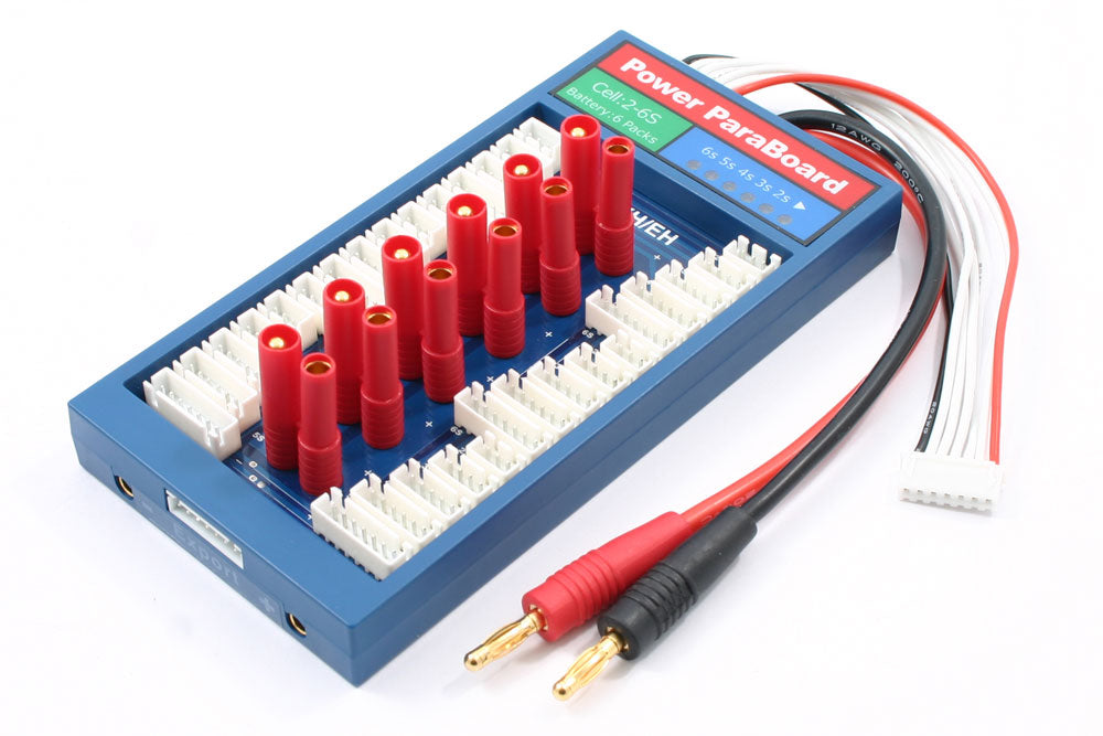 ETRONIX POWER PARABOARD 6PK W/4MM CONNECTOR & XH BALANCE