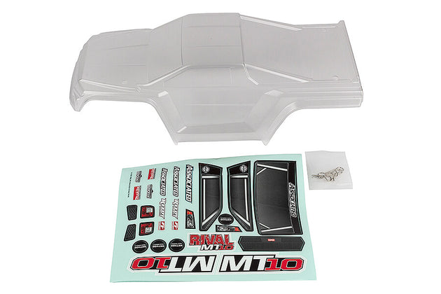 TEAM ASSOCIATED RIVAL MT10 V2 CLEAR BODYSHELL