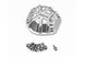 GMADE 3D MACHINED DIFFERENTIAL COVER (SILVER) GS01 AXLE