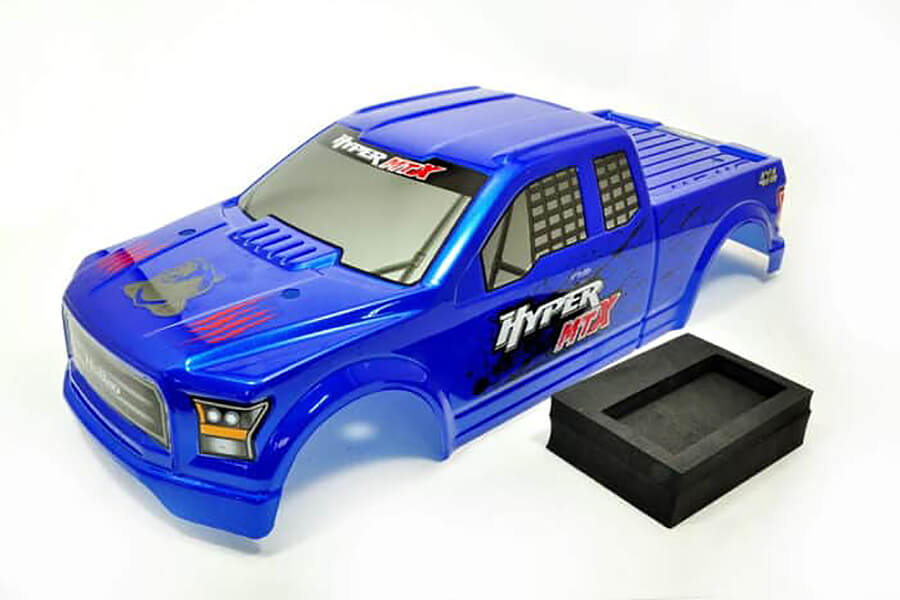 HOBAO HYPER MTX PRINTED BODY BLUE WITH BODY SPONGE PAD