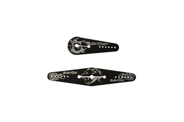 SAVOX ALUMINIUM SERVO HORN 2PCS LARGE DBL & SINGLE