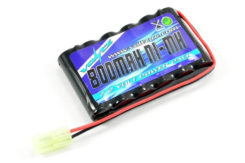 VOLTZ HOBBY 7.2V 800MAH FLAT AA BATTERY MINI TAMIYA PLUG