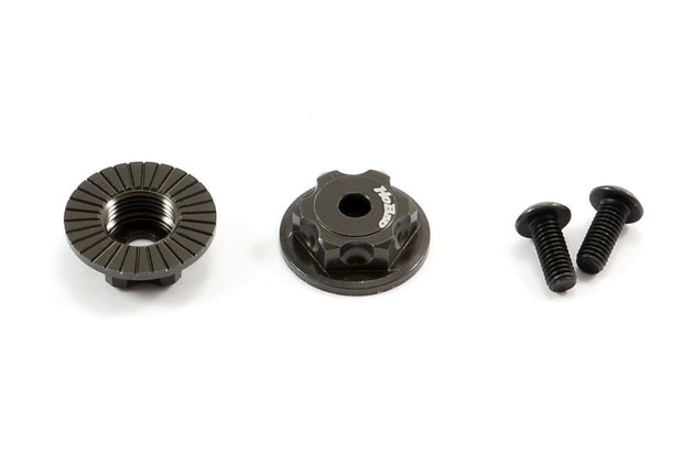 HOBAO MT DOUBLE LOCK DUSTPROOF WHEEL NUT/BUTTON SCREW (2) BLACK