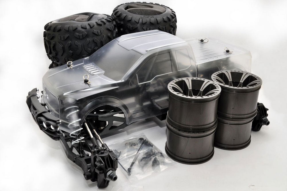 HOBAO HYPER MT PLUS ELECTRIC MONSTER TRUCK 80% ROLLING CHASSIS