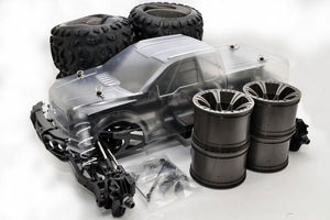 HOBAO HYPER MT PLUS ELECTRIC MONSTER TRUCK 80% ROLLING CHASSIS